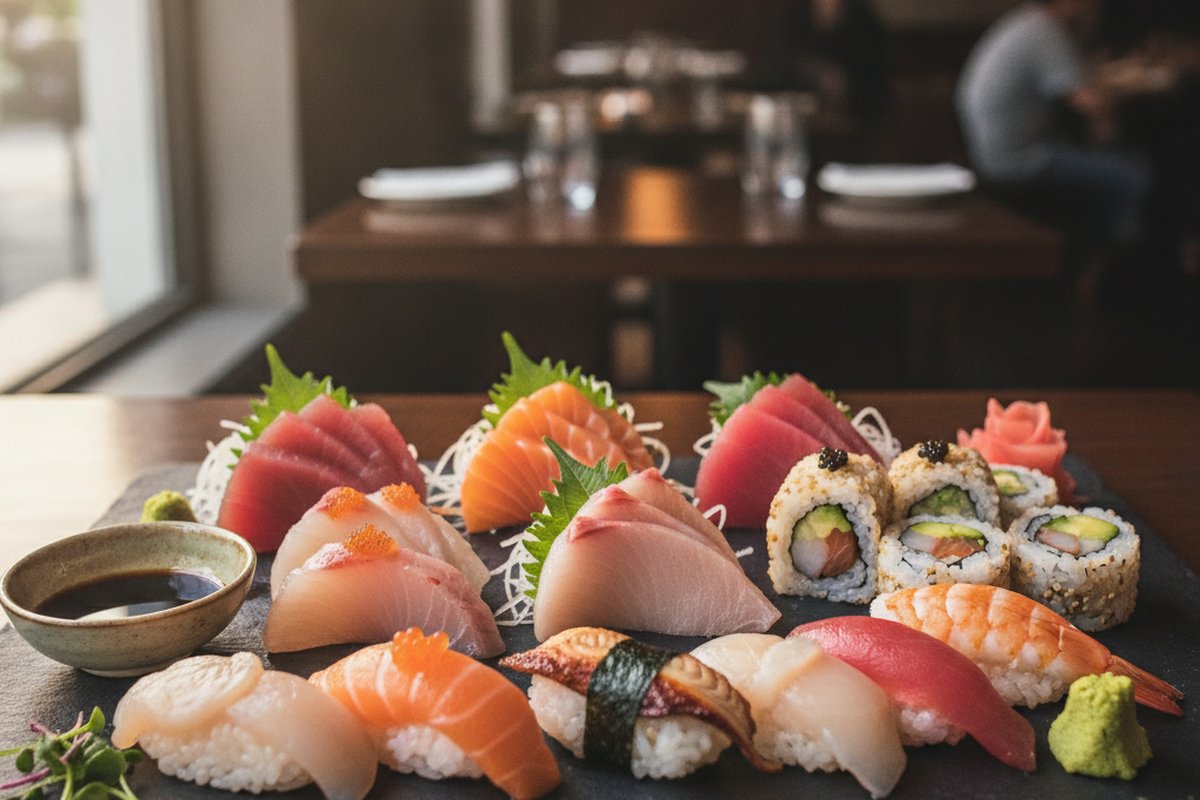 Des sushis bien présentés donnent envie de commander