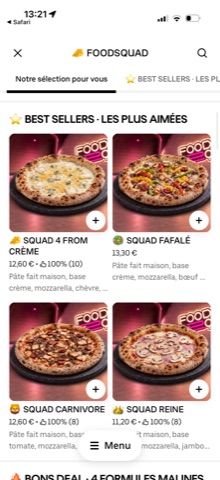 Uber Eats menu redesign — Foodsquad