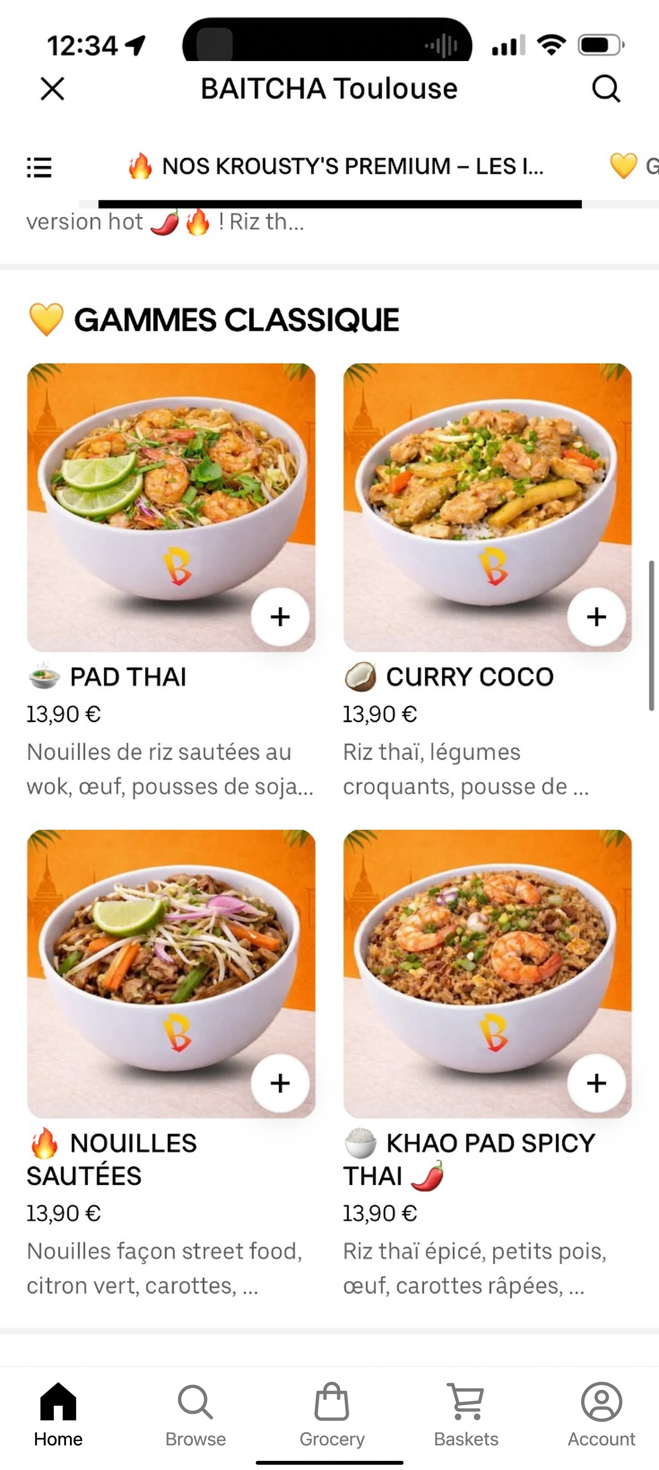 BAITCHA Toulouse menu