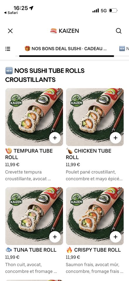 Carte restaurant optimisée sur Uber Eats, n°11