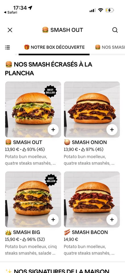Carte restaurant optimisée sur Uber Eats, n°12