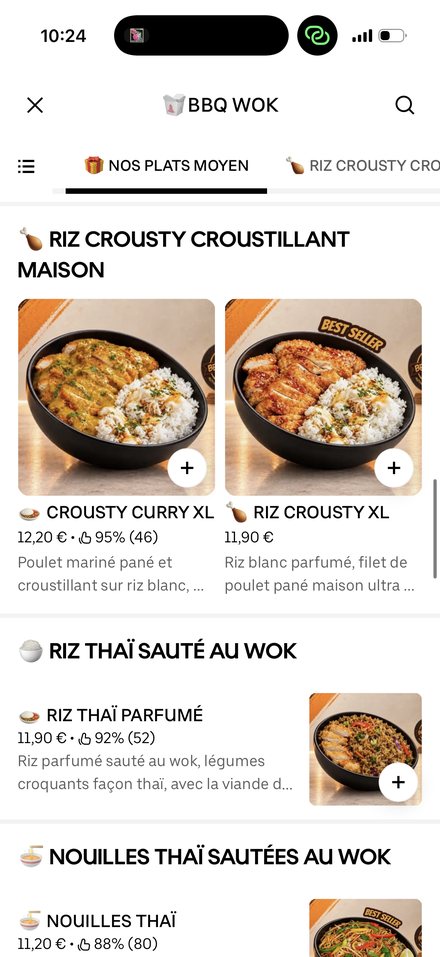 Carte restaurant optimisée sur Uber Eats, n°14