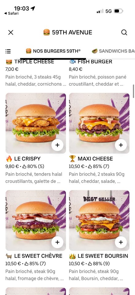 Carte restaurant optimisée sur Uber Eats, n°15
