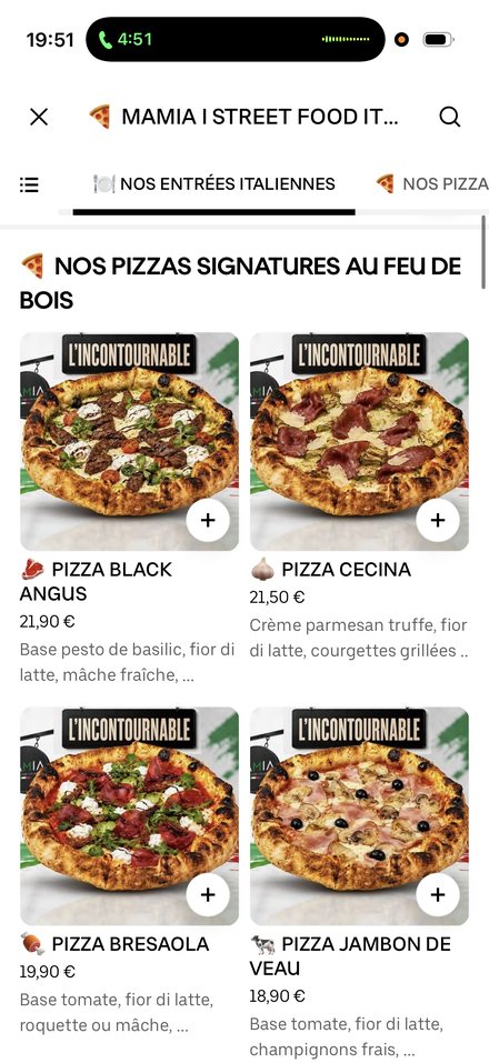 Carte restaurant optimisée sur Uber Eats, n°3