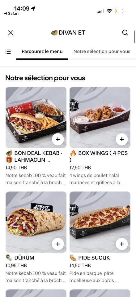 Carte restaurant optimisée sur Uber Eats, n°17