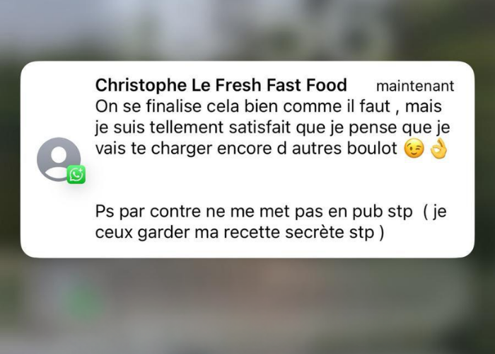 T&eacute;moignage Christophe — Fresh Fast Food