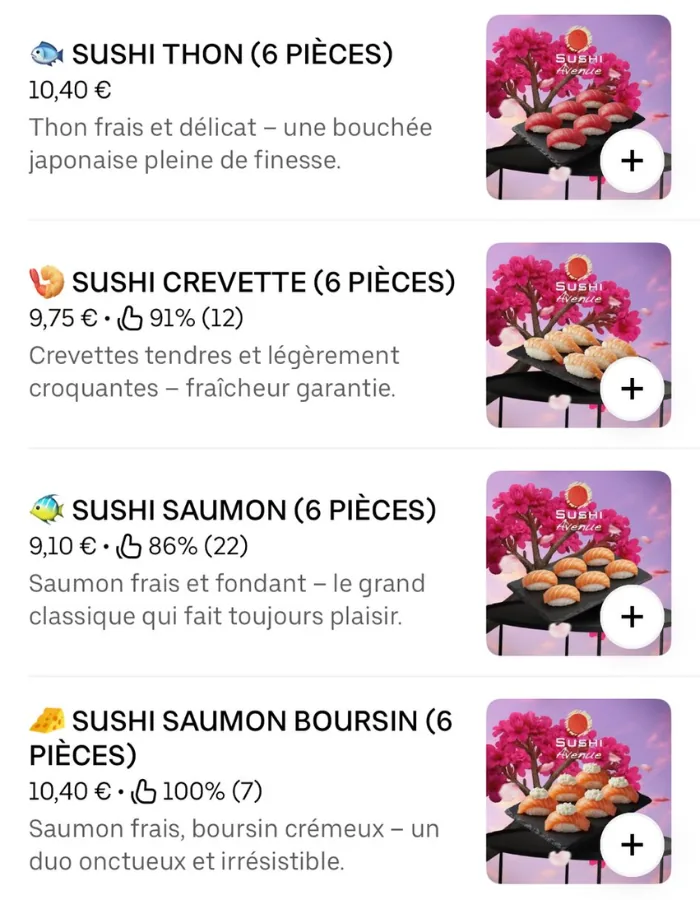 Menu Premium 15