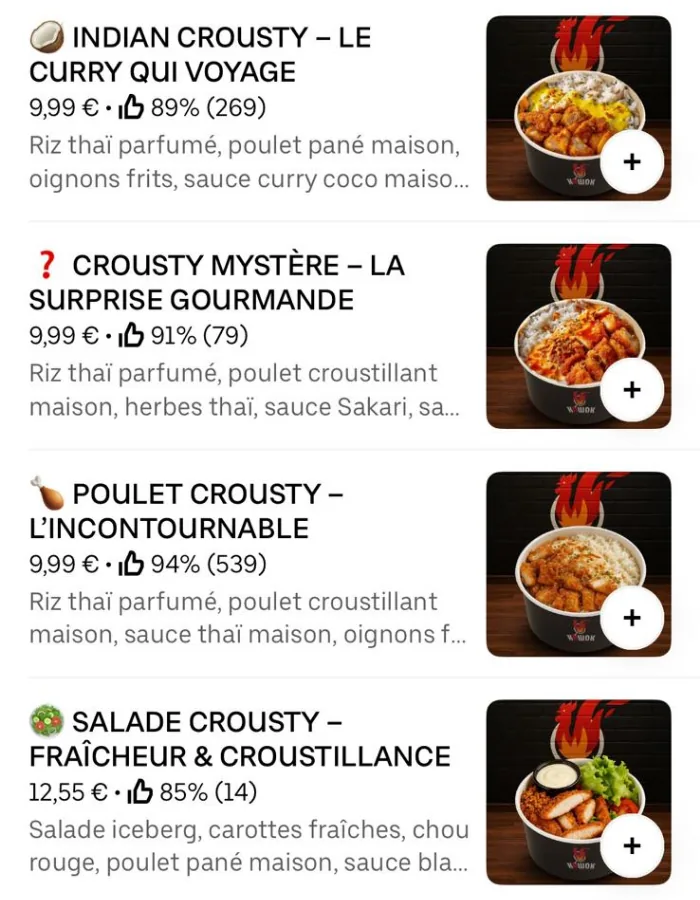 Menu Premium 8