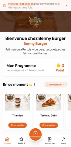 Application Benny Burger