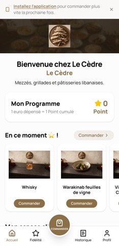 Application Le Cèdre