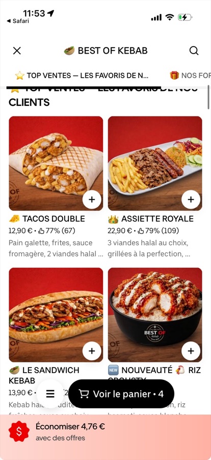 Capture Uber Eats Manager