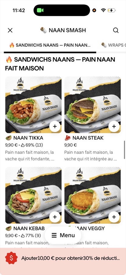 Capture Uber Eats Manager