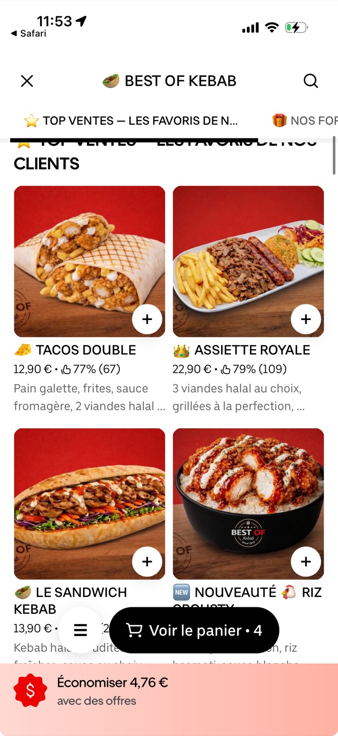 Capture Uber Eats Manager
